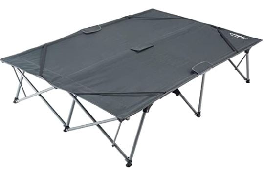 2 person camping cot: KingCamp Double Folding Camping Cots for 2 People