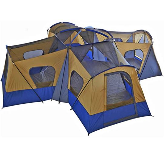 3 room tent: Family Cabin Tent 14 Person Base Camp 4 Rooms