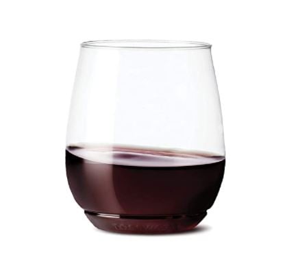 rv kitchen accessories: Crystal Clear Plastic Wine Glasses