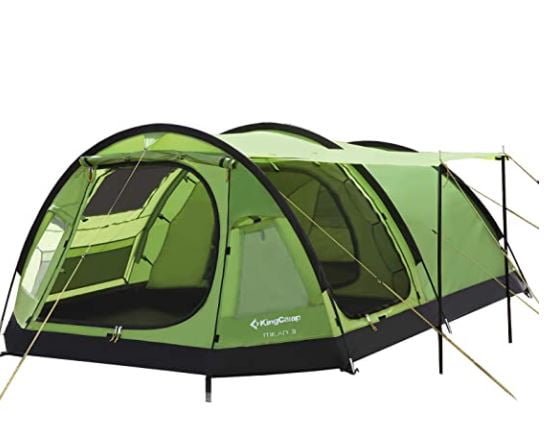 Travel Tunnel Tents: KingCamp Family Camping Tunnel Tent