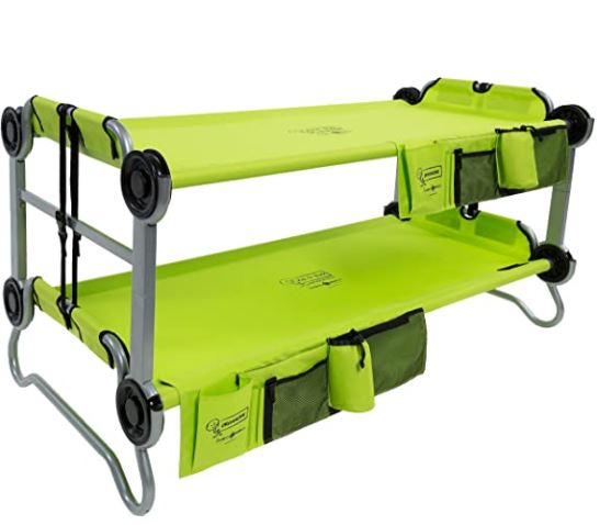 kid cots: Kid-O-Bunk with Organizers, Lime Green